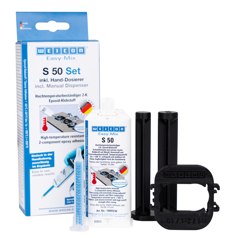 Easy-Mix S 50 | Lepidlo z epoxidové pryskyřice odolné vůči vysokým teplotám pro rychlé opravy a údržbu