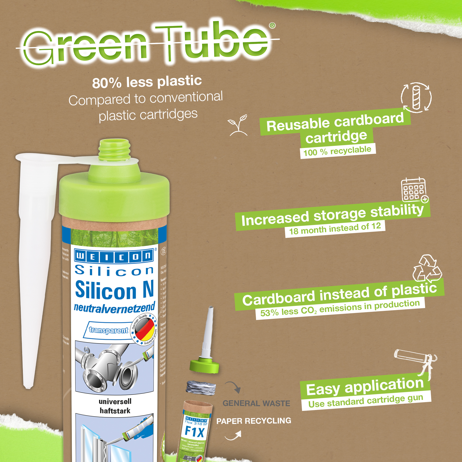 Silikon N | extremely elastic and neutral-curing sealant