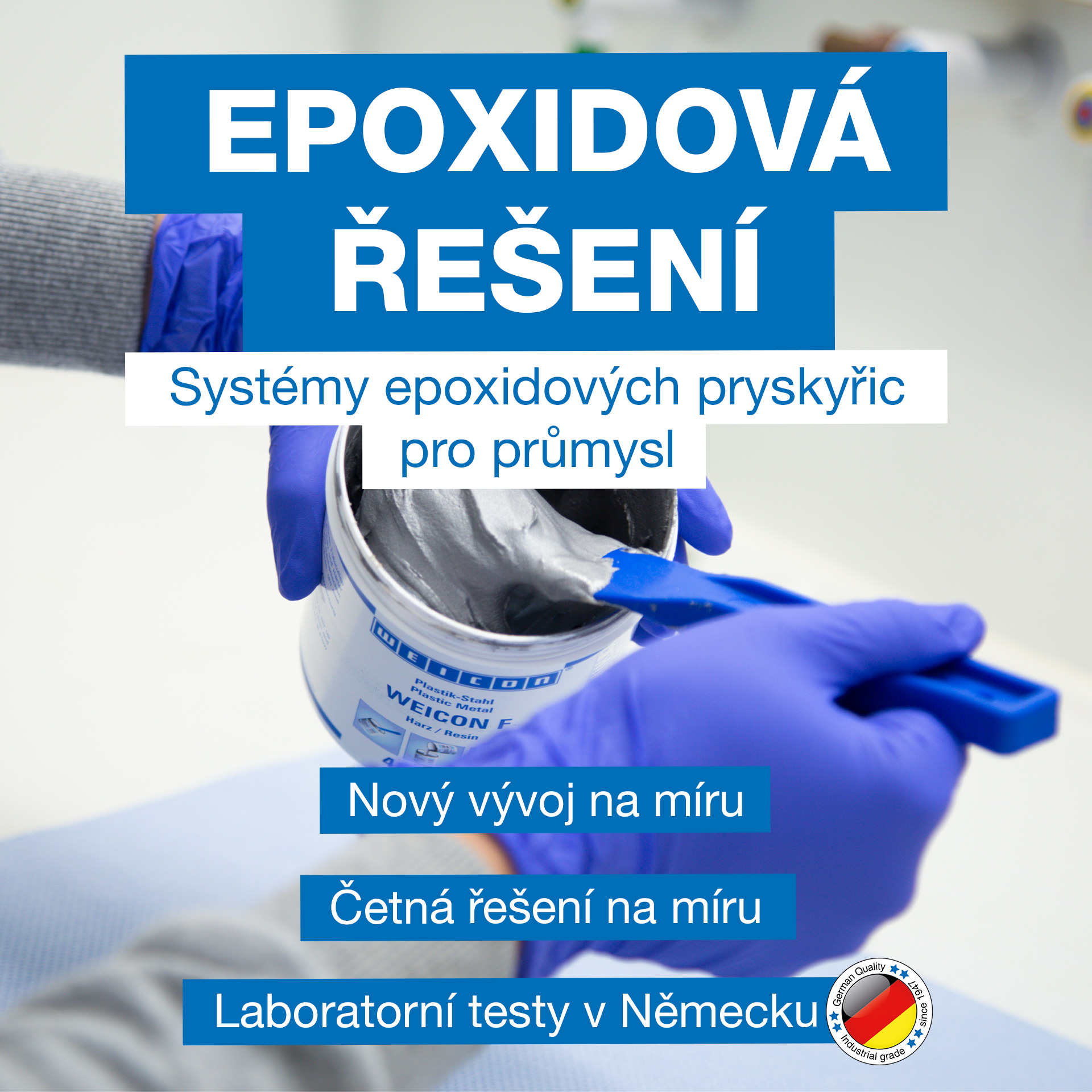 epoxy, resin, glove, blue, container