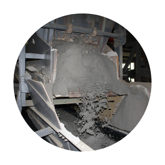 Stones falling into a machine