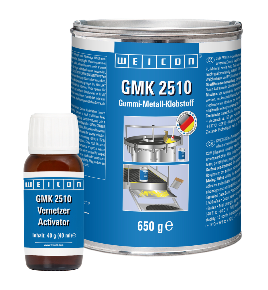 GMK 2510 | Dvousložkové kontaktní lepidlo pro vysoce pevné spoje mezi gumou a kovem