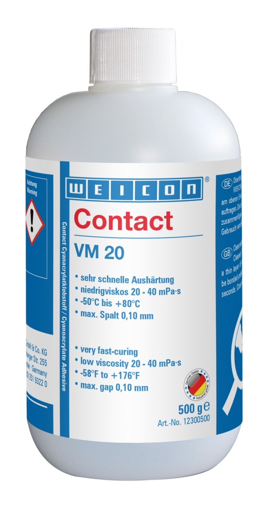 Contact VM 20 | vteřinové lepidlo na kov s nízkou viskozitou