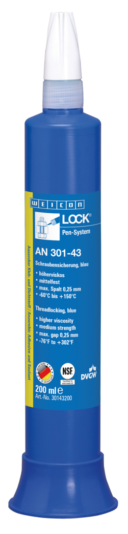 WEICONLOCK® AN 301-43 | střední pevnost, se schválením pro pitnou vodu