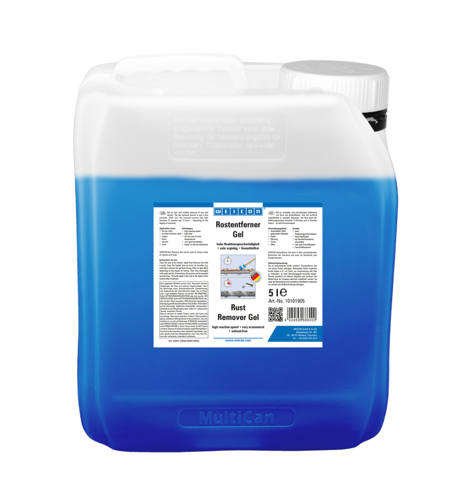 WEICON Odstraňovač rzi gel | rychlé a spolehlivé odstranění rzi a opotřebení