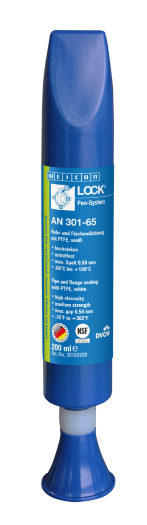 WEICONLOCK® AN 301-65 | s PTFE, střední pevnost, se schválením pro pitnou vodu