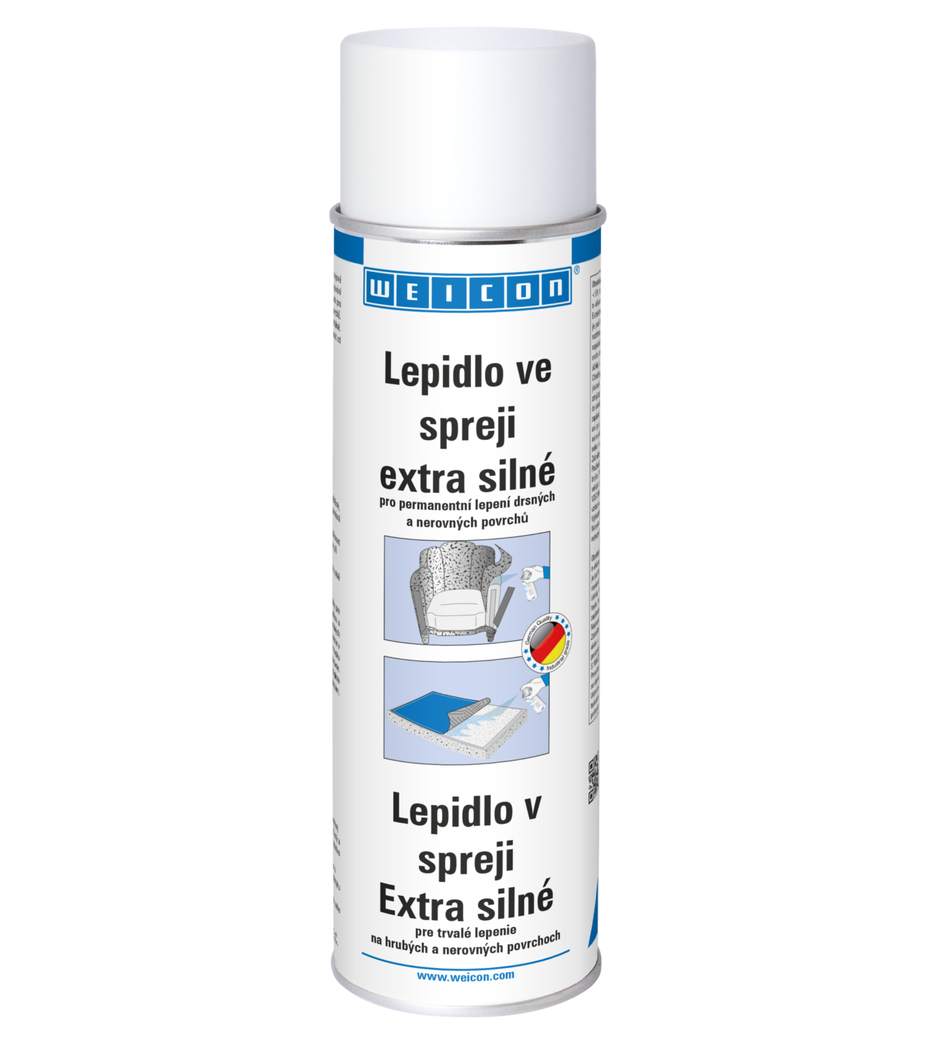 Lepidlo ve spreji - extra silné | stříkací kontaktní lepidlo pro pevné a trvalé lepení plsti, umělé kůže a izolačních materiálů Lepidlo ve spreji - extra silné | stříkací kontaktní lepidlo pro pevné a trvalé lepení plsti, umělé kůže a izolačních materiálů