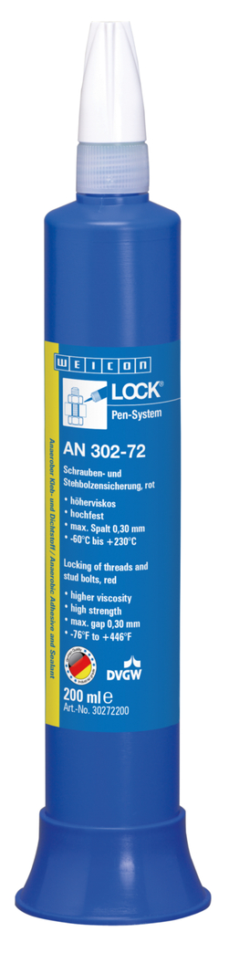 WEICONLOCK® AN 302-72 | vysoká pevnost, vyšší viskozita, se schválením pro pitnou vodu