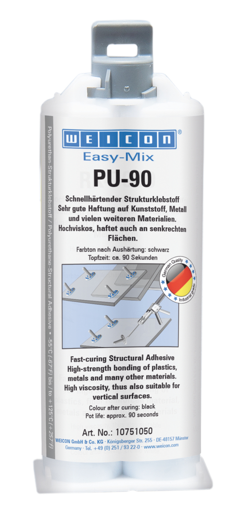 Easy-Mix PU-90 | polyuretanové lepidlo, vysoce pevné, doba zpracovatelnosti cca. 90 sekund