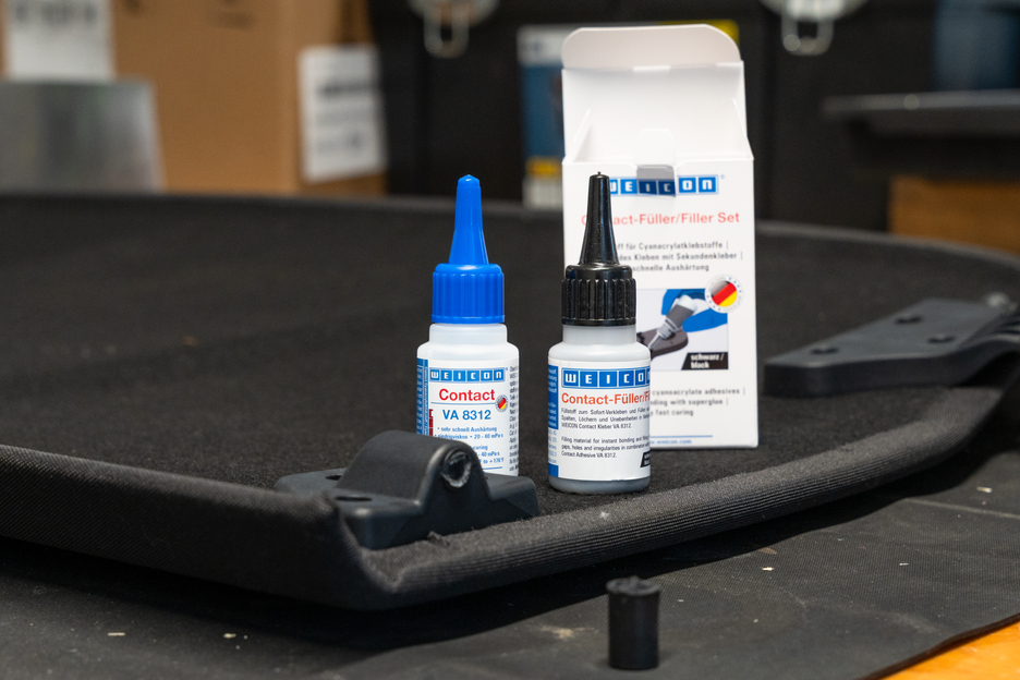 CA-Plnič set | transparent special filler and cyanoacrylate adhesive Contact VA 8312