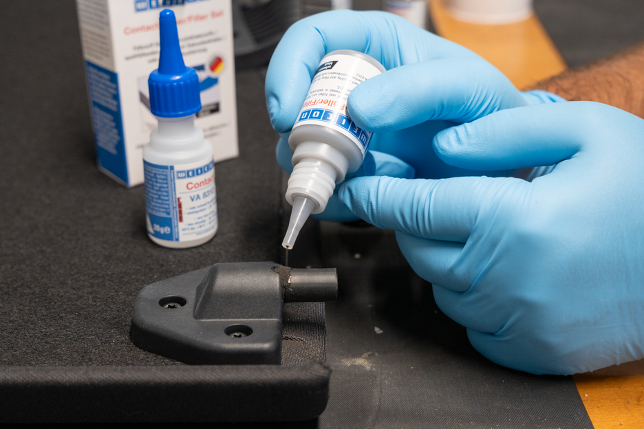 CA-Plnič set | transparent special filler and cyanoacrylate adhesive Contact VA 8312