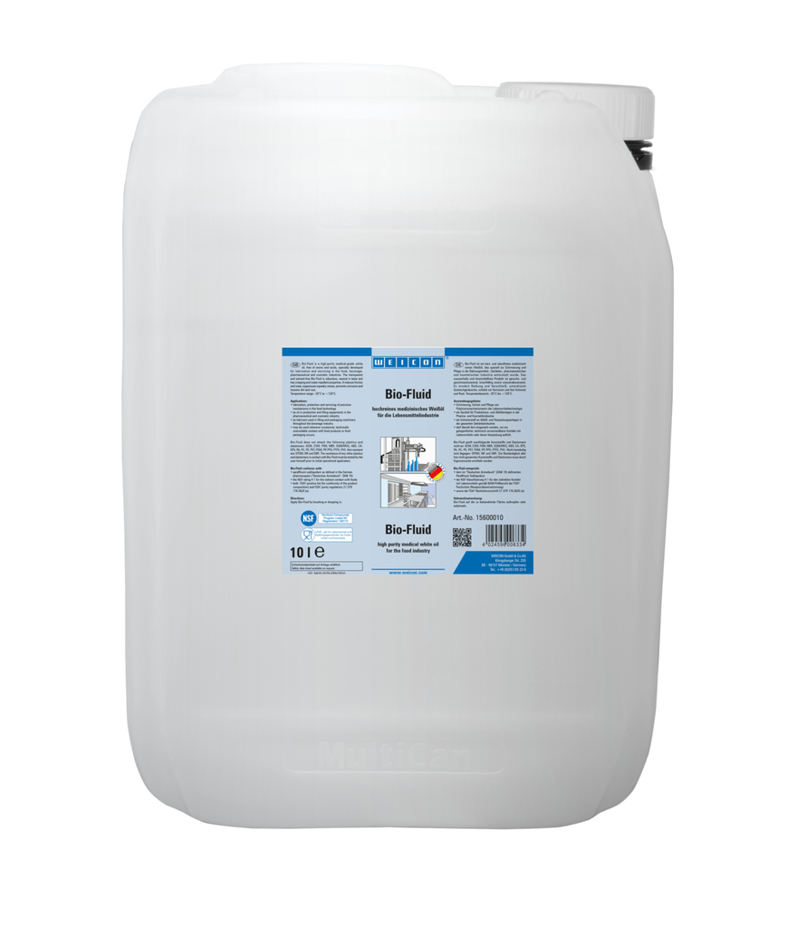 Bio-Fluid | creep a ošetřovací olej pro potravinářský sektor NSF H1 Bio-Fluid | creep a ošetřovací olej pro potravinářský sektor NSF H1