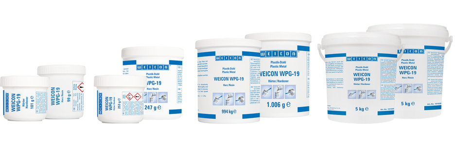 WEICON WPG-19 | Systém ochrany proti opotřebení - chrání před erozí a otěrem způsobeným nárazem hrubých částic.