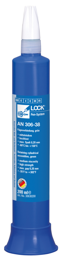 WEICONLOCK® AN 306-38 Spojování dílů jako ložiska, hřídele, pouzdra | vysoká pevnost, se schválením pro pitnou vodu