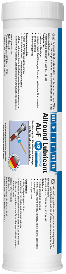 Vysoce výkonné mazivo AL-F | víceúčelové mazivo pro potravinářství