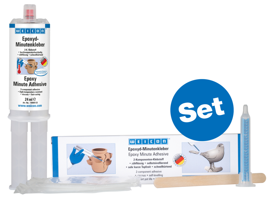Epoxidové minutové lepidlo | Univerzálně použitelné epoxidové lepidlo odolné vůči vysokým teplotám