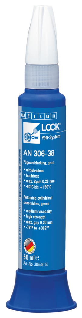 WEICONLOCK® AN 306-38 Spojování dílů jako ložiska, hřídele, pouzdra | vysoká pevnost, se schválením pro pitnou vodu