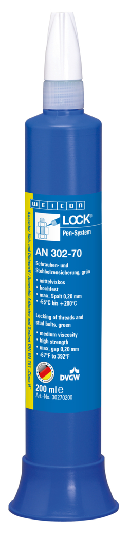 WEICONLOCK® AN 302-70 Zajištění šroubů a čepů | vysoká pevnost, střední viskozita, se schválením pro pitnou vodu