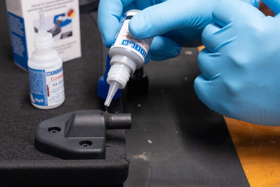CA-Plnič set | transparent special filler and cyanoacrylate adhesive Contact VA 8312