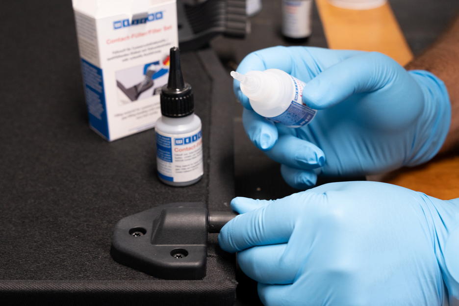 CA-Plnič set | transparent special filler and cyanoacrylate adhesive Contact VA 8312