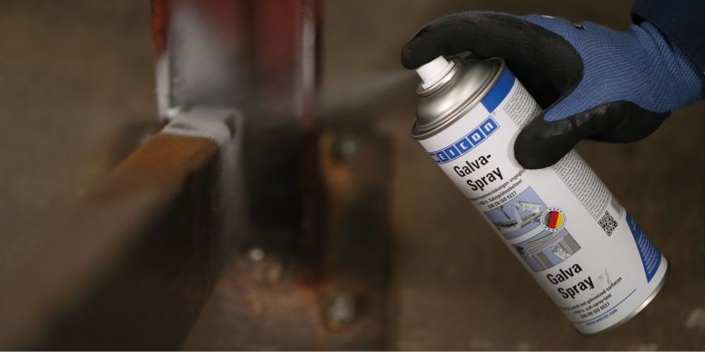 galva spray, spray, paint, metal, gloves