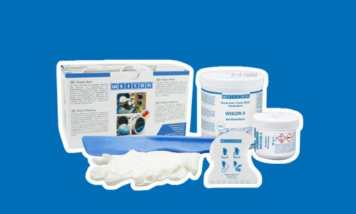 Epoxidový systém na modrém pozadí