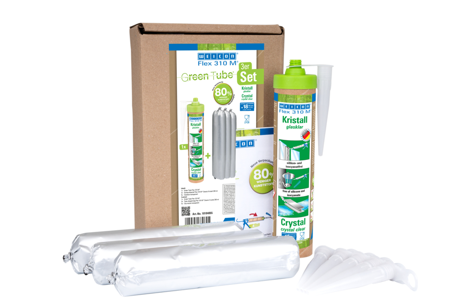 Flex 310 M® Krystal | elastické lepidlo na bázi MS-Polymeru v balení Presspack pro práci bez únavy