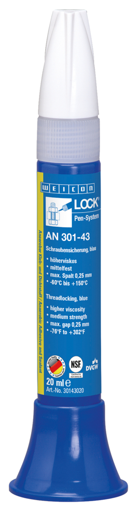 WEICONLOCK® AN 301-43 | střední pevnost, se schválením pro pitnou vodu