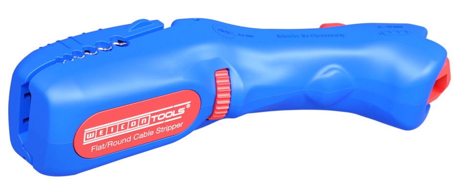 Odizolovač plochých a kulatých kabelů | Pro všechny standardní ploché kabely do šířky 18 mm a všechny standardní kulaté kabely o průměru 6-13 mm. Odizolovač plochých a kulatých kabelů | Pro všechny standardní ploché kabely do šířky 18 mm a všechny standardní kulaté kabely o průměru 6-13 mm.