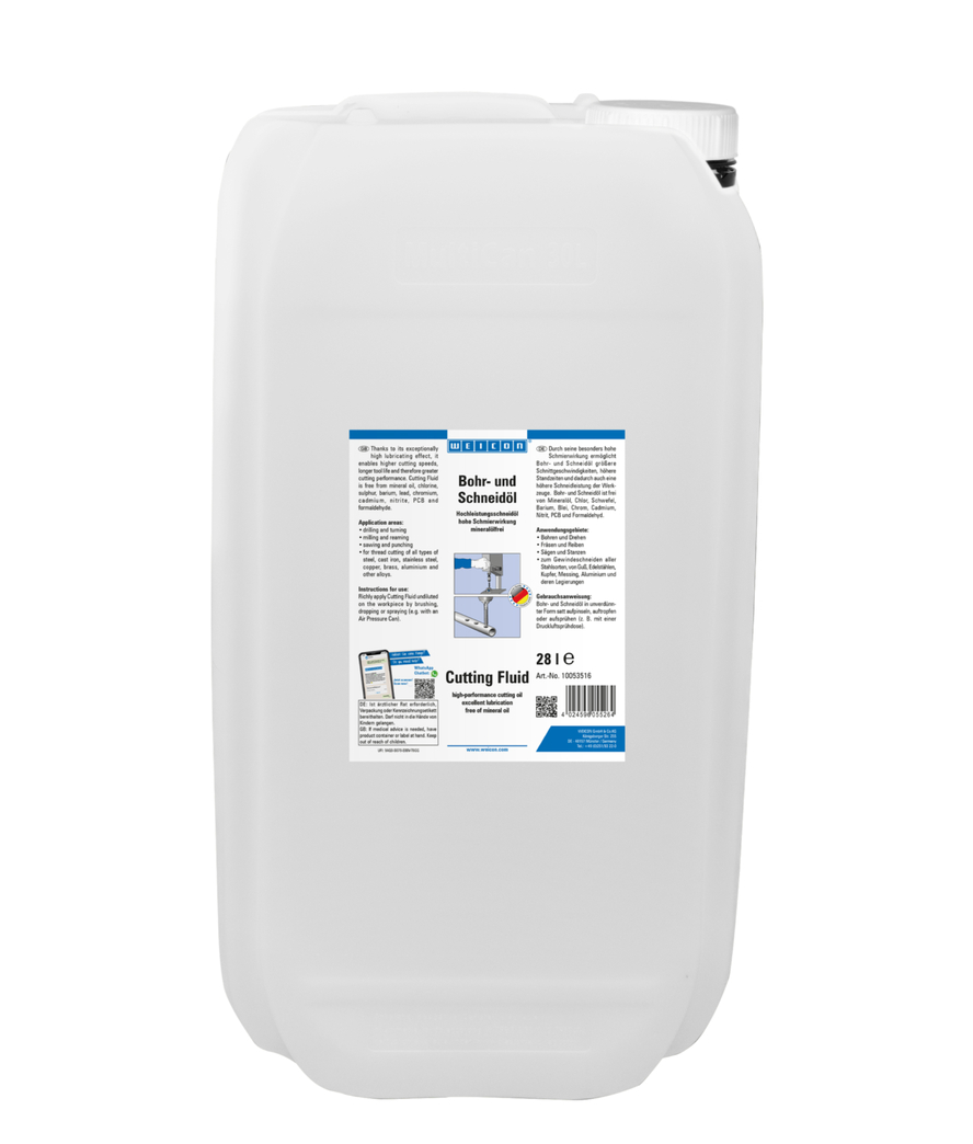 Řezný olej kapalina WEICON | Vysoce výkonný řezný olej
