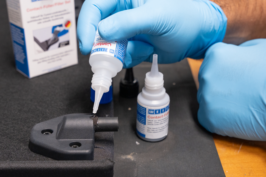 CA-Plnič set | transparent special filler and cyanoacrylate adhesive Contact VA 8312
