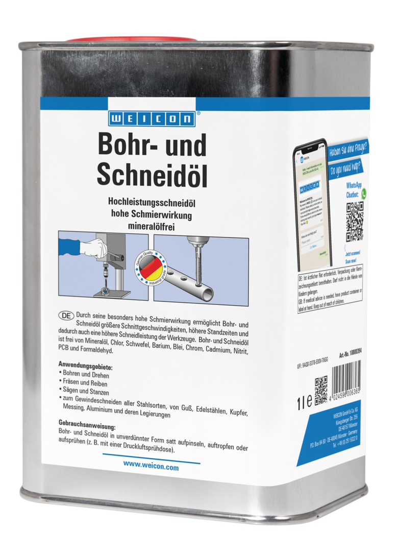 Řezný olej kapalina WEICON | Vysoce výkonný řezný olej