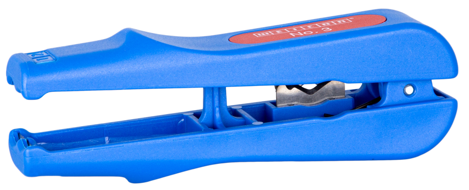 Kombi-koax No. 3 | pro odpláštění a odizolování koaxálních kabelů vč. boční čepele, pracovní rozsah 4,8 - 7,5 mm Ø