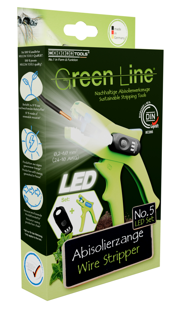 Odizolovací kleště No. 5 Green Line sada LED