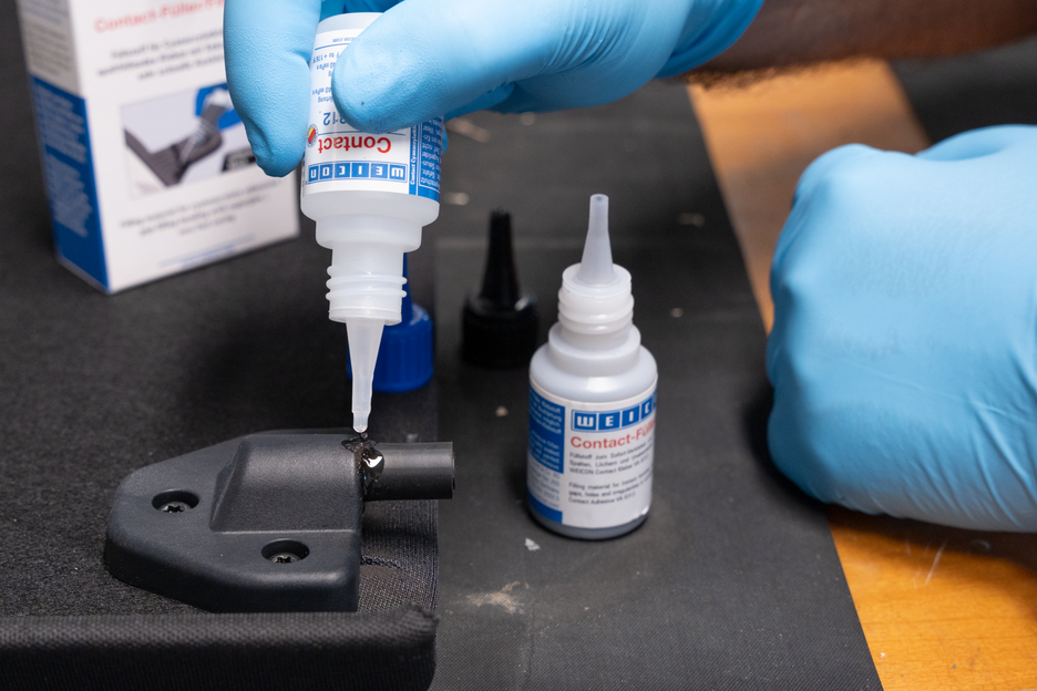CA-Plnič set | transparent special filler and cyanoacrylate adhesive Contact VA 8312