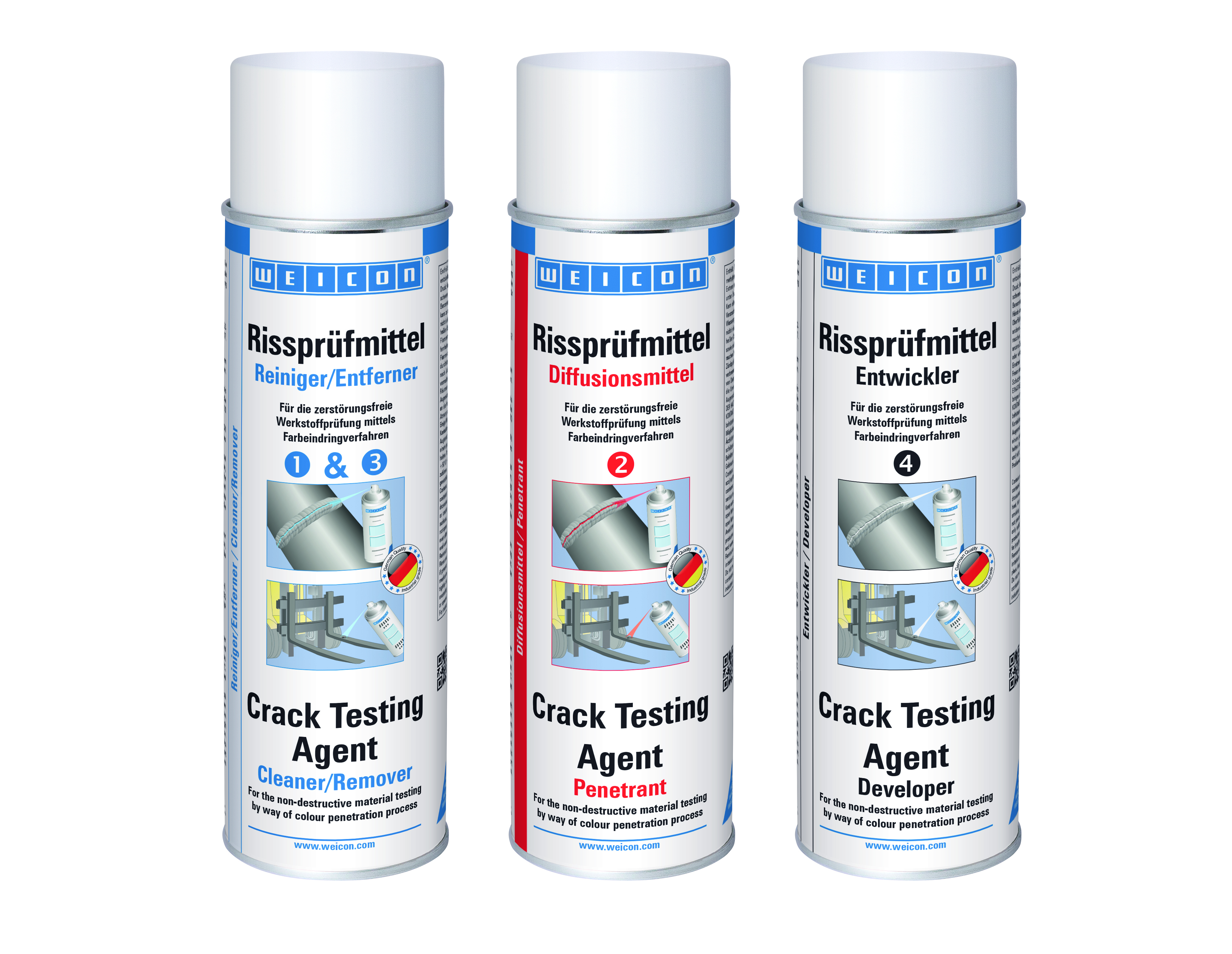 Detektor trhlin penetrant | penetrant barviva pro nedestruktivní testování materiálů