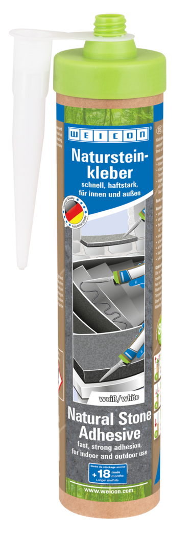 Lepidlo na přírodní kámen WEICON | pro pokládku přírodního kamene, kameniny a keramiky