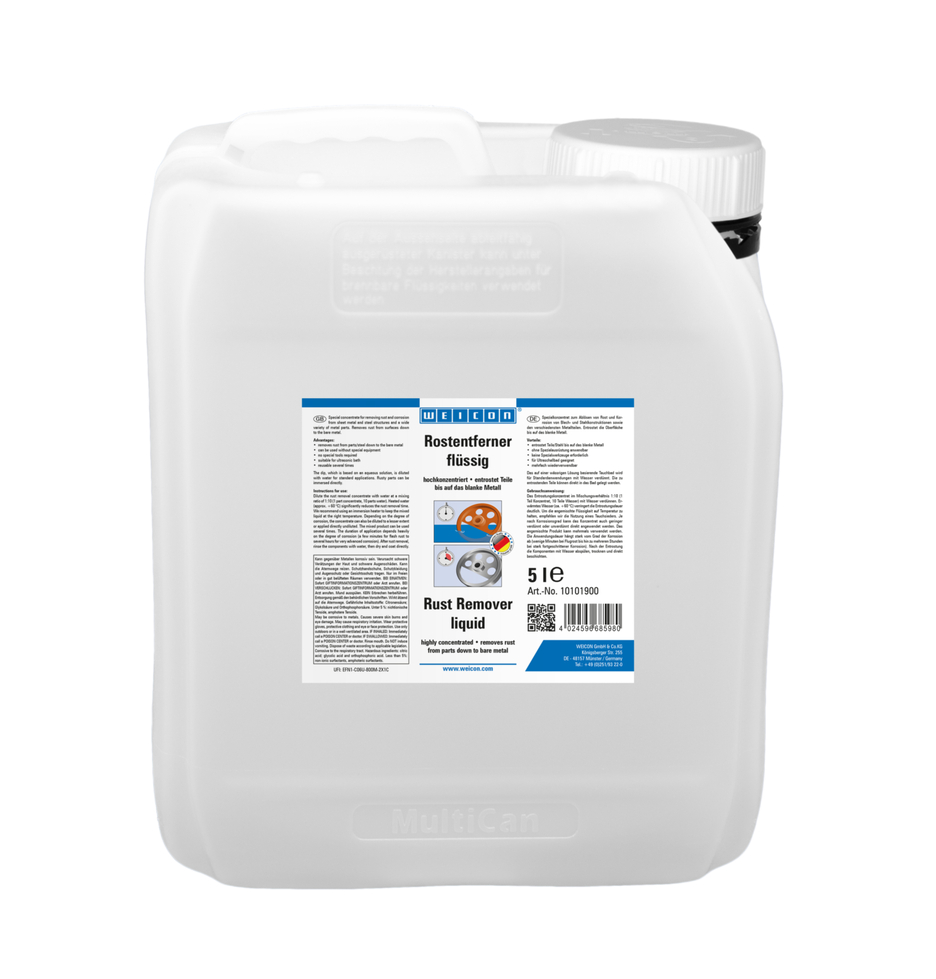 WEICON Odstraňovač rzi tekutý | vysoce koncentrovaný roztok pro odstranění rzi a koroze