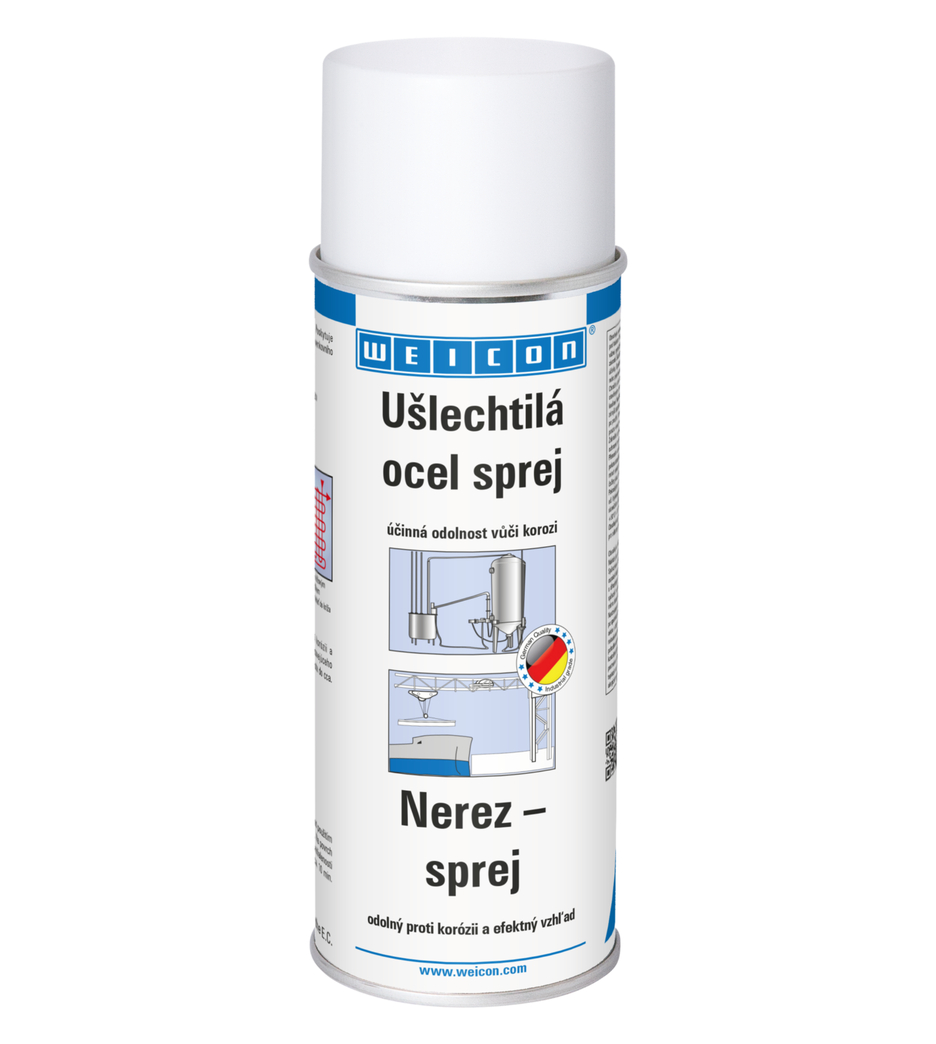 Ušlechtilá ocel sprej | povrchový nátěr odolný proti korozi a povětrnostním vlivům