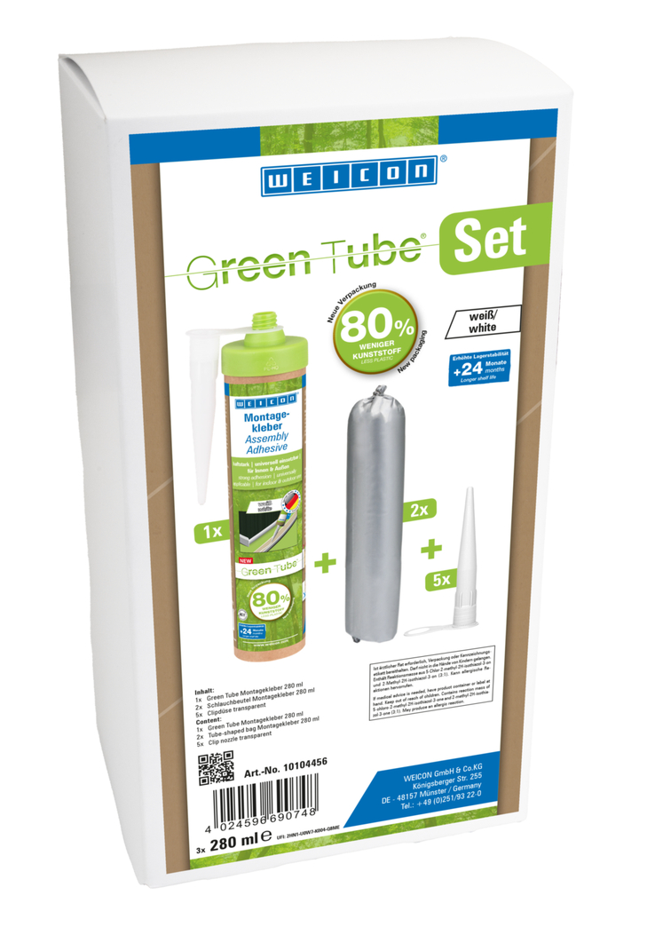 WEICON Montážní lepidlo Green tube | výkonné univerzální lepidlo pro vnitřní i venkovní použití
