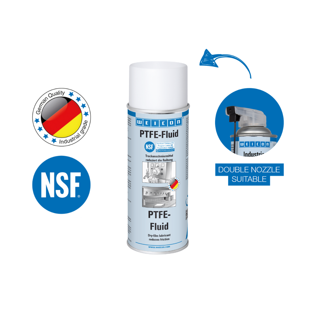 PTFE-Fluid | suché mazivo bez tuku pro potravinářský sektor NSF H2