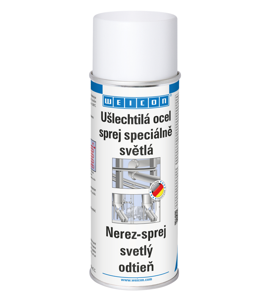 Ušlechtilá ocel - světlá sprej | povrchový nátěr odolný proti korozi a povětrnostním vlivům