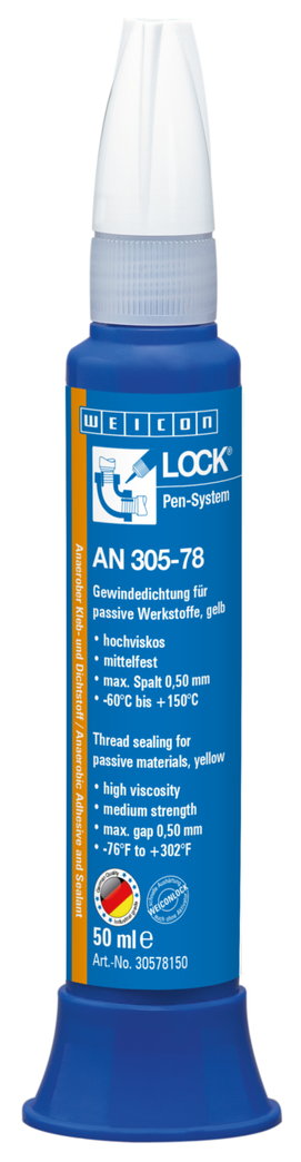 WEICONLOCK® AN 305-78 | pro pasivní materiály, střední pevnost, se schválením pro pitnou vodu