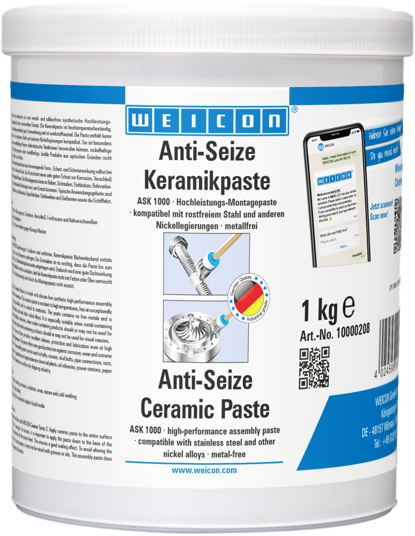 Anti-Seize Keramická Pasta | metal-free lubricant and release agent paste