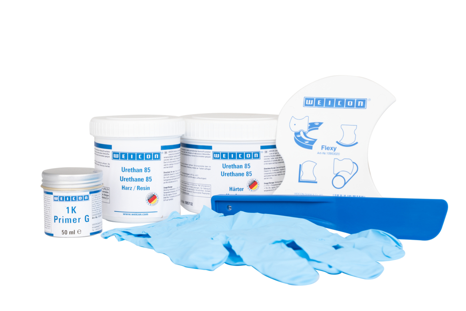 Opravárenská sada na pásy | polyurea opravná a nátěrová hmota pro pryžové povrchy, pracovní obal