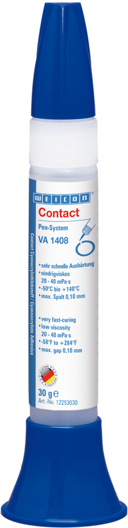 WEICON Contact VA 1408 kyanoakrylátové lepidlo | Vteřinové lepidlo odolné proti vlhkosti s nízkou viskozitou